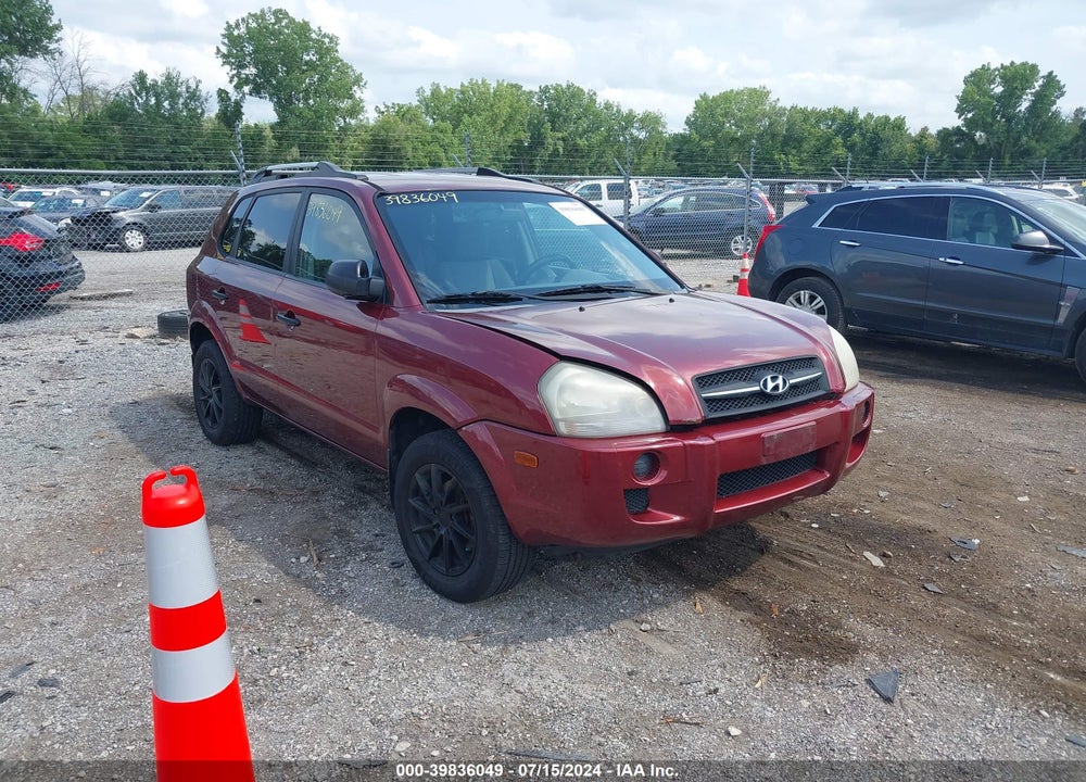 2007 HYUNDAI TUCSON GLS VIN: KM8JM12B07U650023