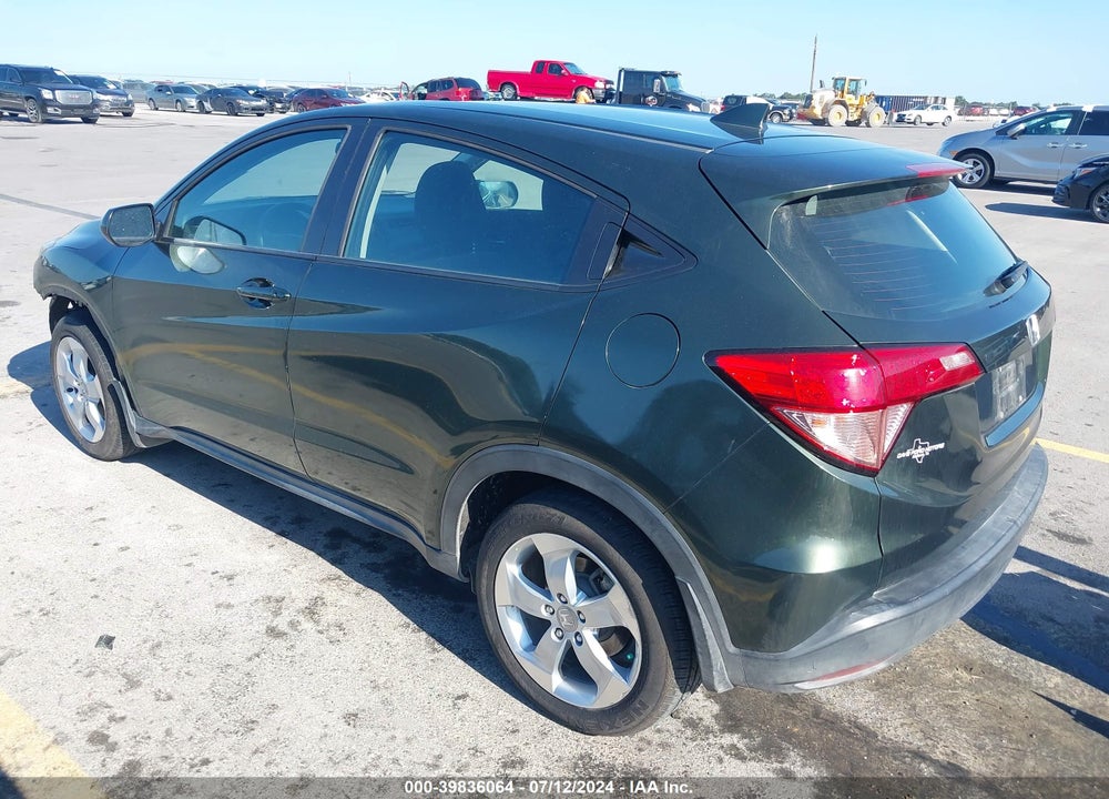 2016 HONDA HR-V LX VIN: 3CZRU5H39GM709101
