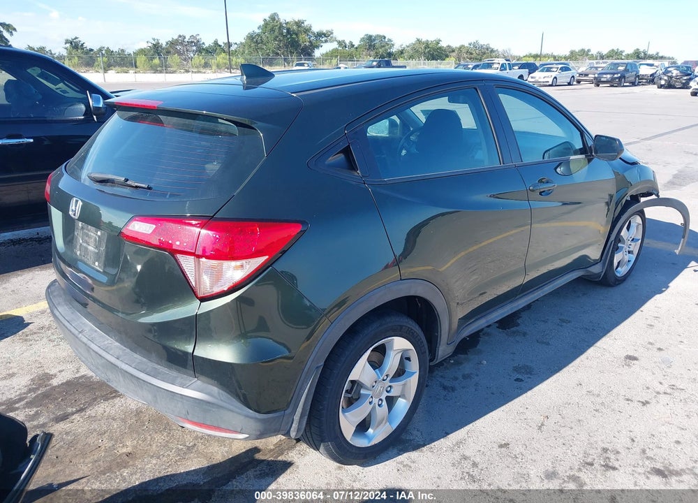 2016 HONDA HR-V LX VIN: 3CZRU5H39GM709101
