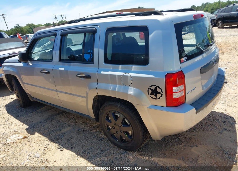 2009 JEEP PATRIOT SPORT VIN: 1J4FF28B59D190565