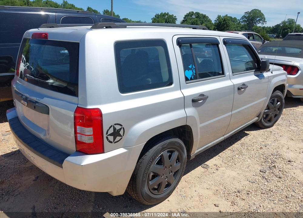 2009 JEEP PATRIOT SPORT VIN: 1J4FF28B59D190565
