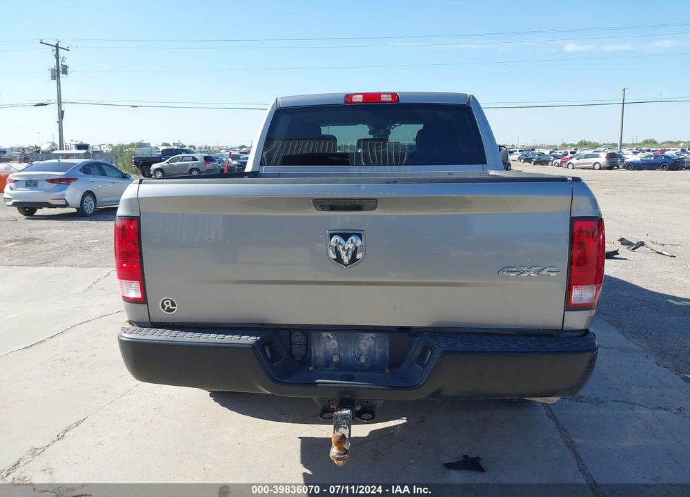 2021 RAM 1500 CLASSIC TRADESMAN 4X4 5'7 BOX VIN: 3C6RR7KG0MG621988