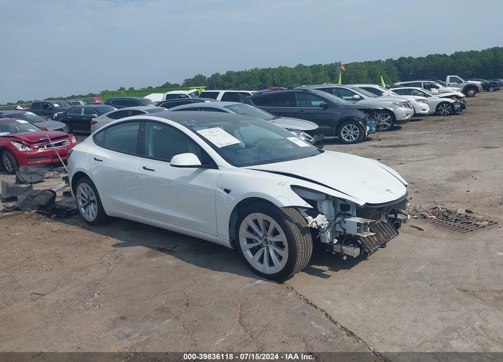 2022 TESLA MODEL 3 LONG RANGE DUAL MOTOR ALL-WHEEL DRIVE VIN: 5YJ3E1EB4NF181627