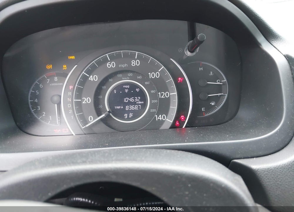 2012 HONDA CR-V LX VIN: 2HKRM4H35CH615216