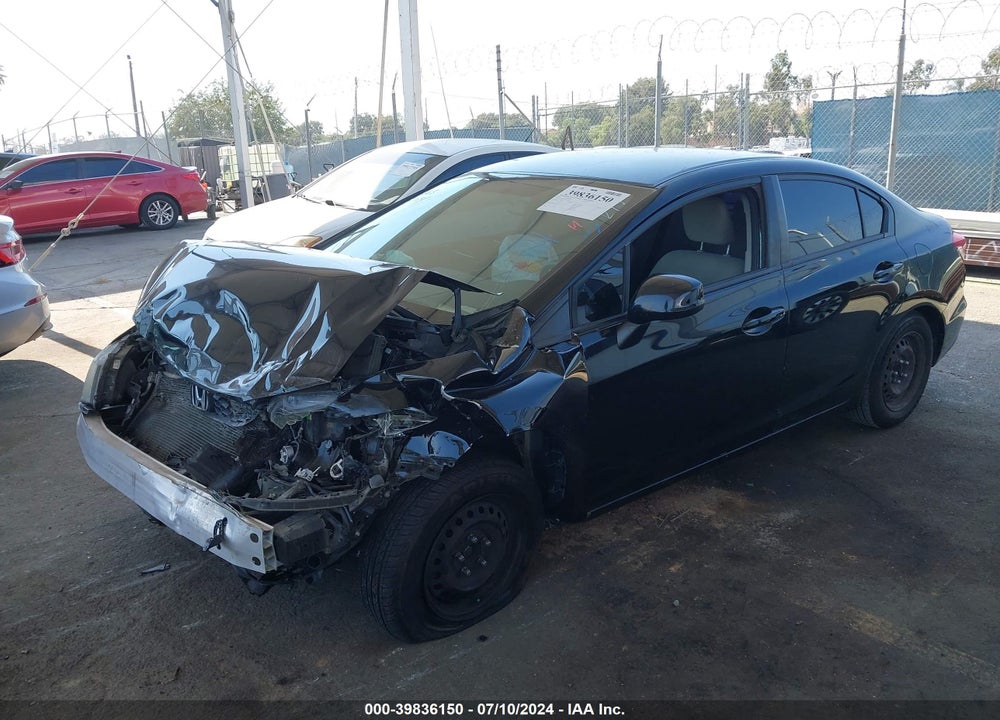 2013 HONDA CIVIC LX VIN: 19XFB2F59DE233505