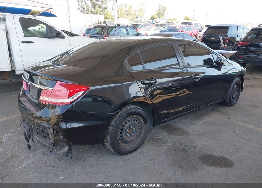 2013 HONDA CIVIC LX VIN: 19XFB2F59DE233505