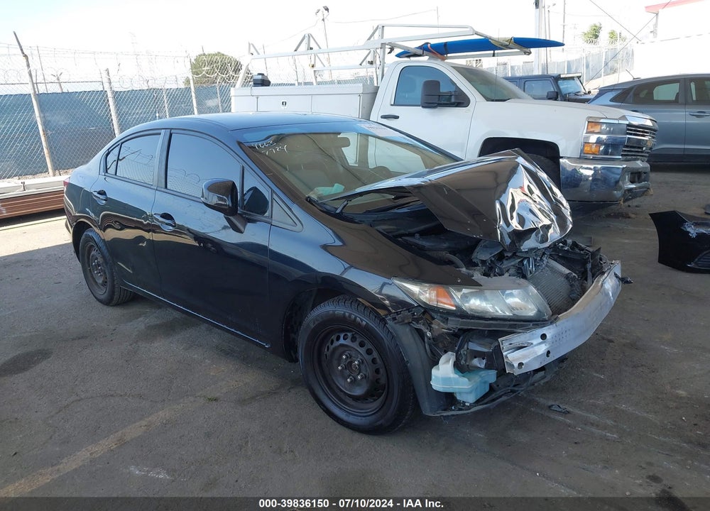 2013 HONDA CIVIC LX VIN: 19XFB2F59DE233505