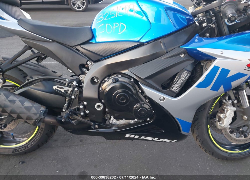 2023 SUZUKI GSX-R600 VIN: JS1GN7FA5P7100132