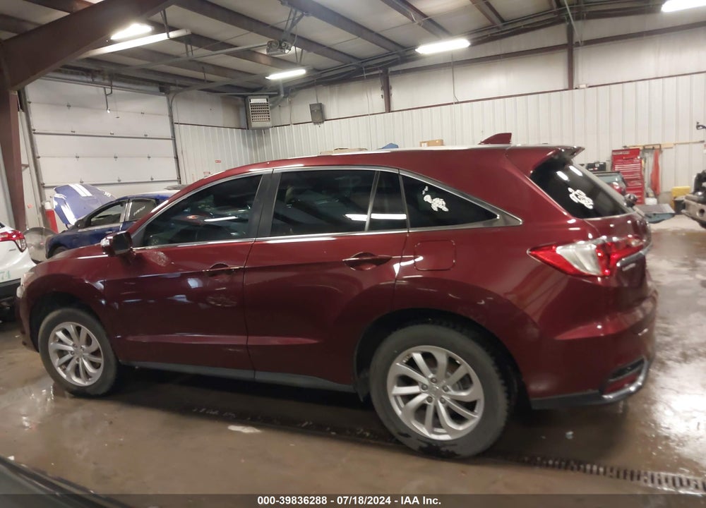 2016 ACURA RDX TECHNOLOGY   WATCH PLUS PACKAGES/TECHNOLOGY PACKAGE VIN: 5J8TB3H58GL007801
