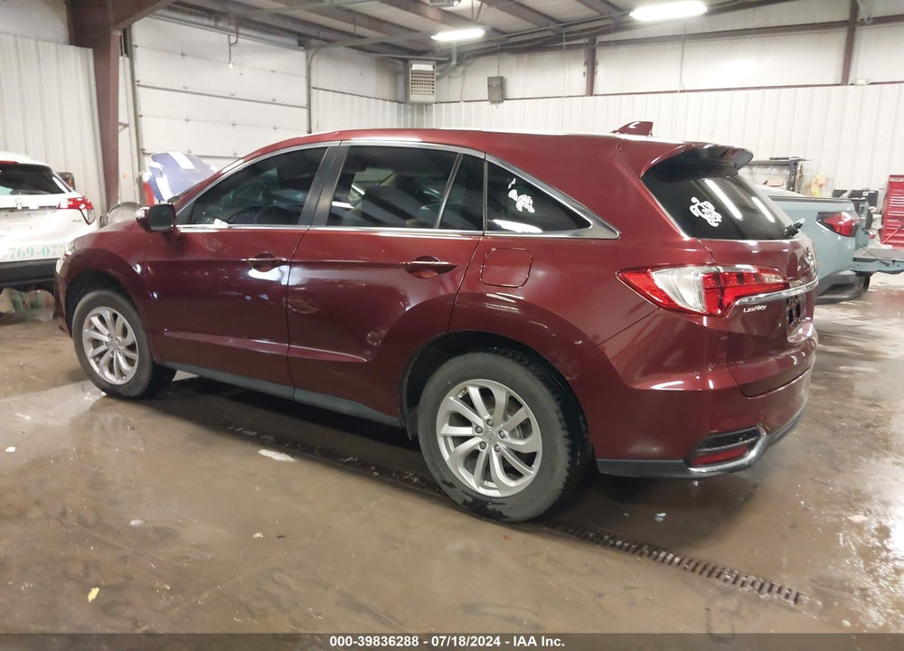 2016 ACURA RDX TECHNOLOGY   WATCH PLUS PACKAGES/TECHNOLOGY PACKAGE VIN: 5J8TB3H58GL007801