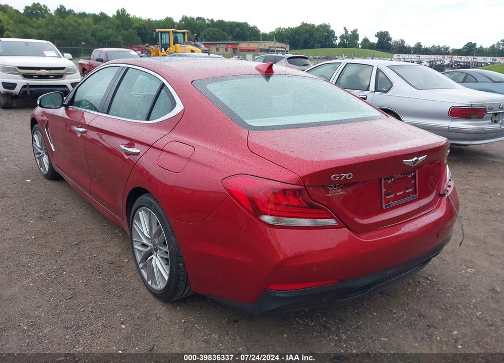 2021 GENESIS G70 2.0T RWD VIN: KMTG34LA3MU072148