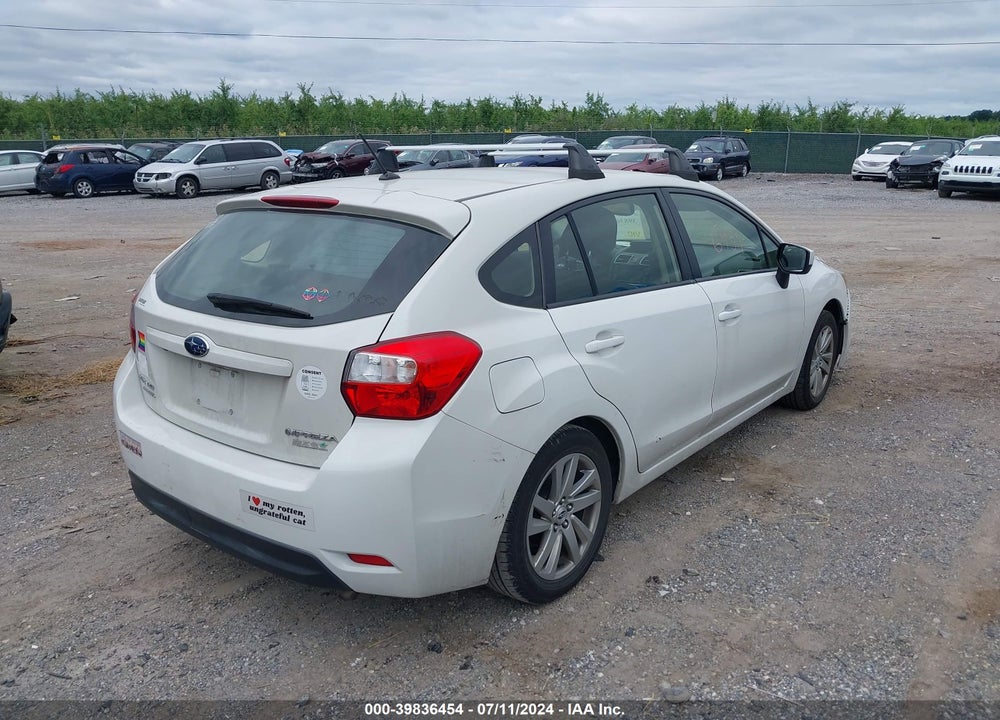 2016 SUBARU IMPREZA 2.0I PREMIUM VIN: JF1GPAB63G8218906