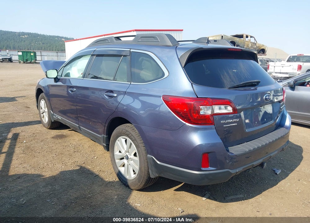 2017 SUBARU OUTBACK 2.5I PREMIUM VIN: 4S4BSAHC4H3337140