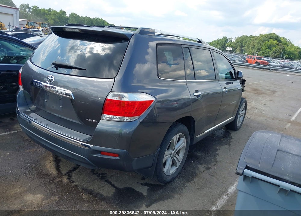 2013 TOYOTA HIGHLANDER LIMITED V6 VIN: 5TDDK3EH2DS217466