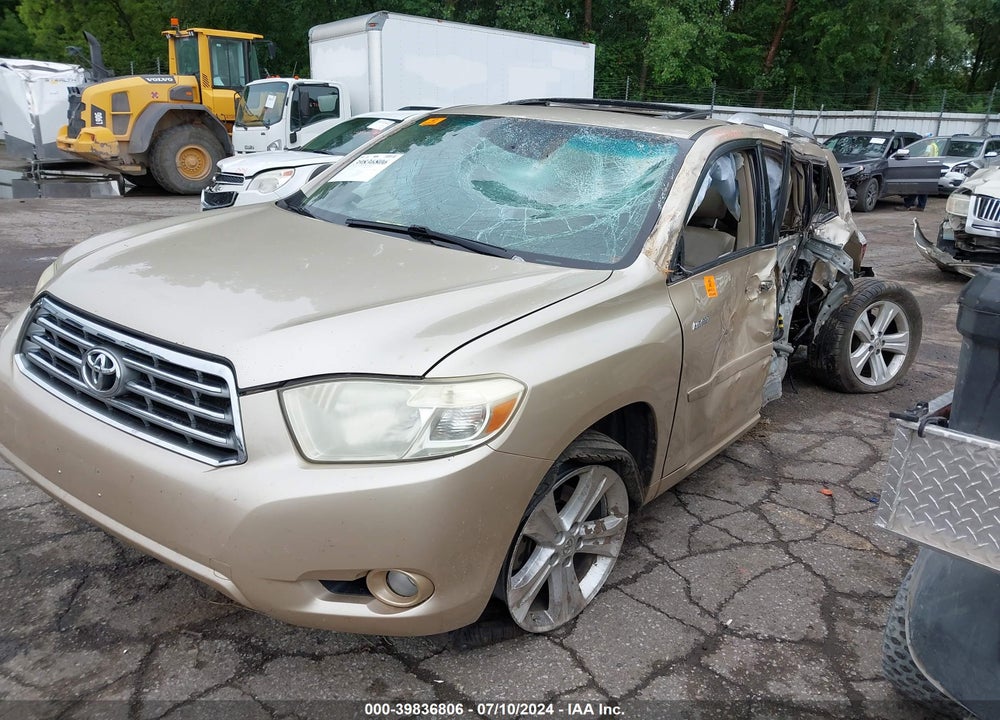 2008 TOYOTA HIGHLANDER LIMITED VIN: JTEES42A982096199