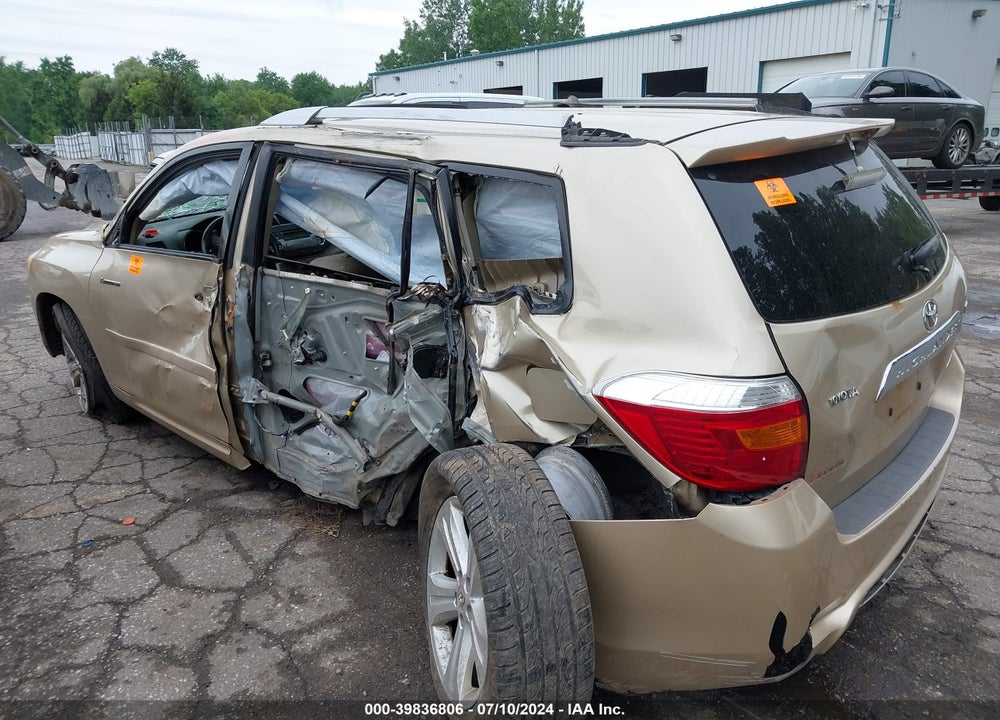 2008 TOYOTA HIGHLANDER LIMITED VIN: JTEES42A982096199