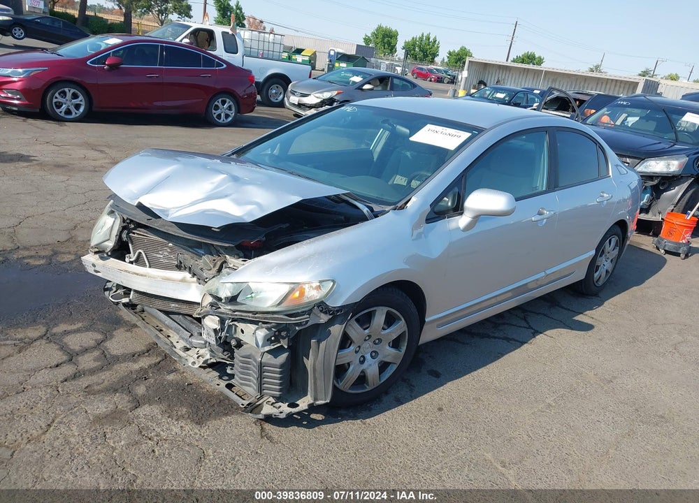 2010 HONDA CIVIC LX VIN: 19XFA1F57AE078381