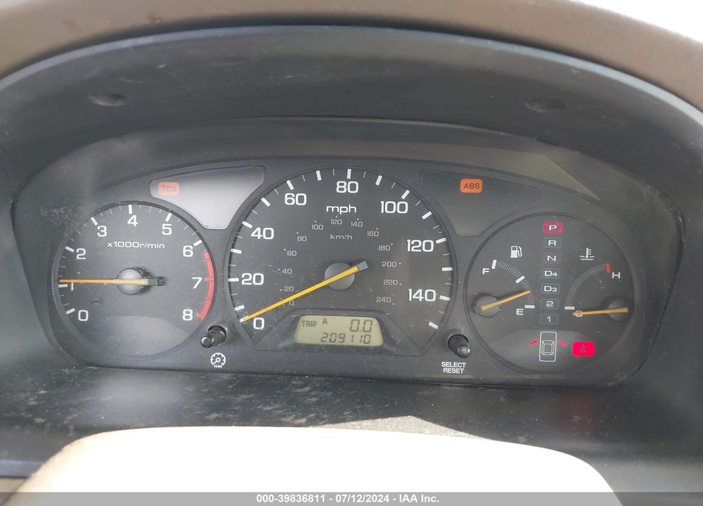 2001 HONDA ACCORD 3.0 EX VIN: 1HGCG165X1A071642
