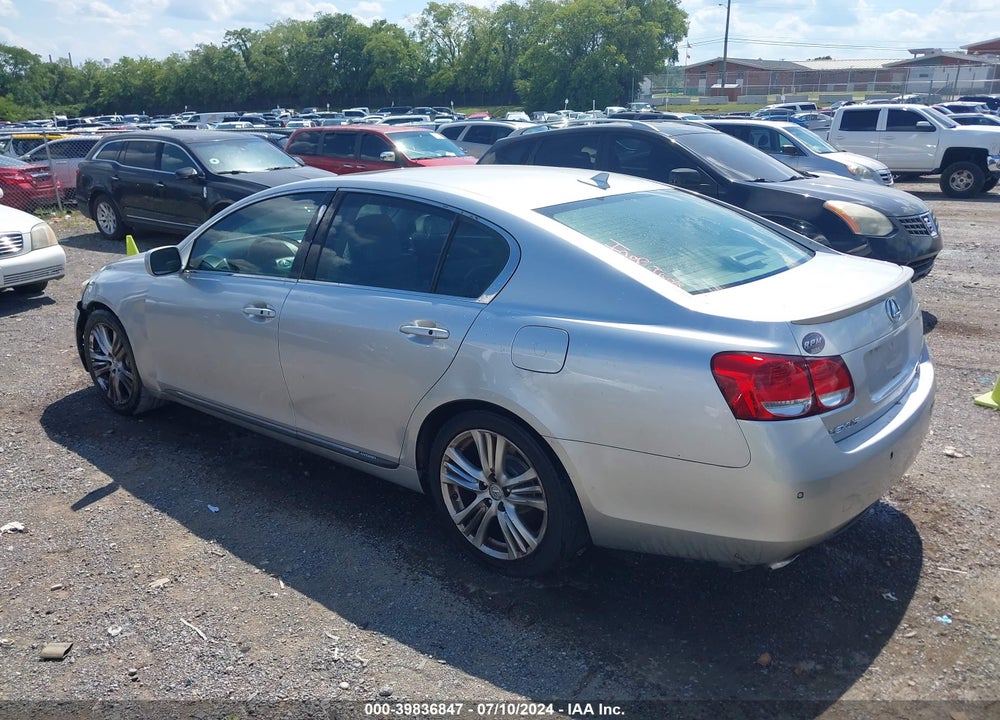 2007 LEXUS GS 450H VIN: JTHBC96S275008318