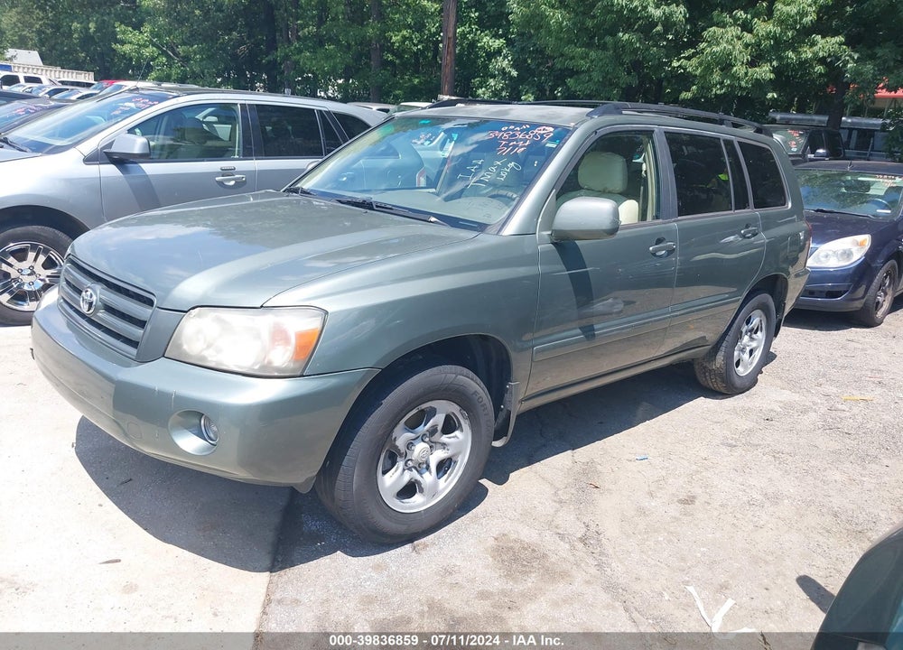 2007 TOYOTA HIGHLANDER VIN: JTEGD21A070161816