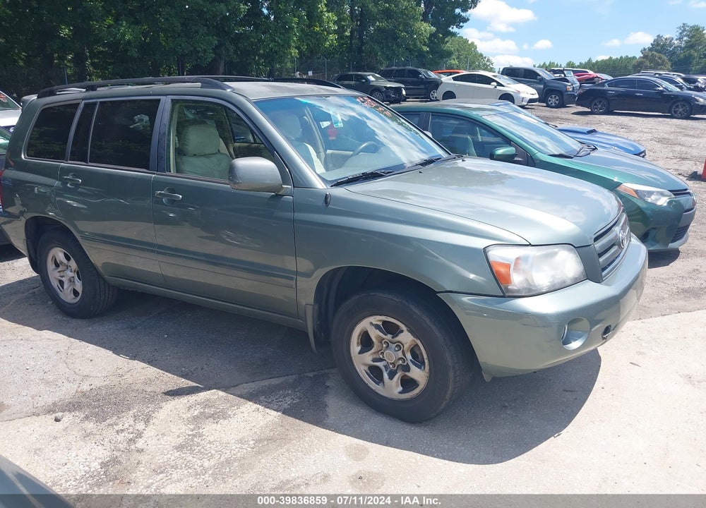 2007 TOYOTA HIGHLANDER VIN: JTEGD21A070161816