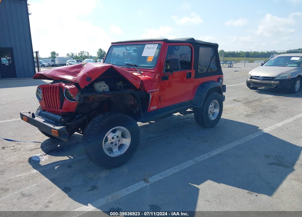 1997 JEEP WRANGLER SE VIN: 1J4FY29P7VP459856