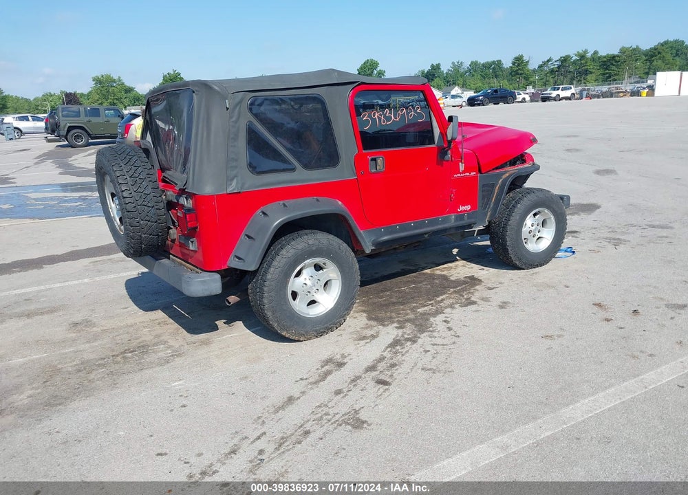 1997 JEEP WRANGLER SE VIN: 1J4FY29P7VP459856