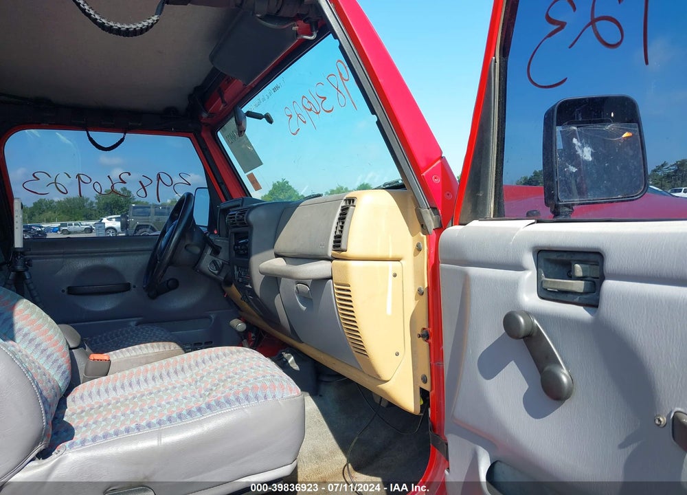 1997 JEEP WRANGLER SE VIN: 1J4FY29P7VP459856