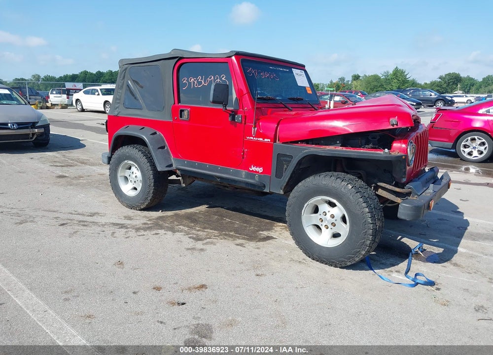 1997 JEEP WRANGLER SE VIN: 1J4FY29P7VP459856
