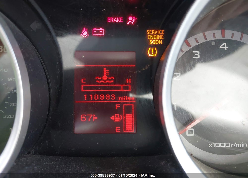 2009 MITSUBISHI LANCER ES/ES SPORT VIN: JA3AU26U39U008757
