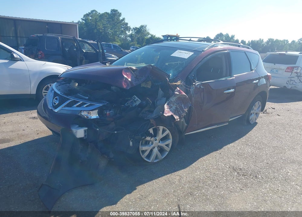 2011 NISSAN MURANO SL VIN: JN8AZ1MU9BW060988