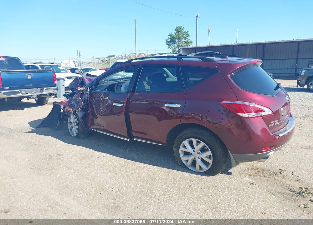 2011 NISSAN MURANO SL VIN: JN8AZ1MU9BW060988