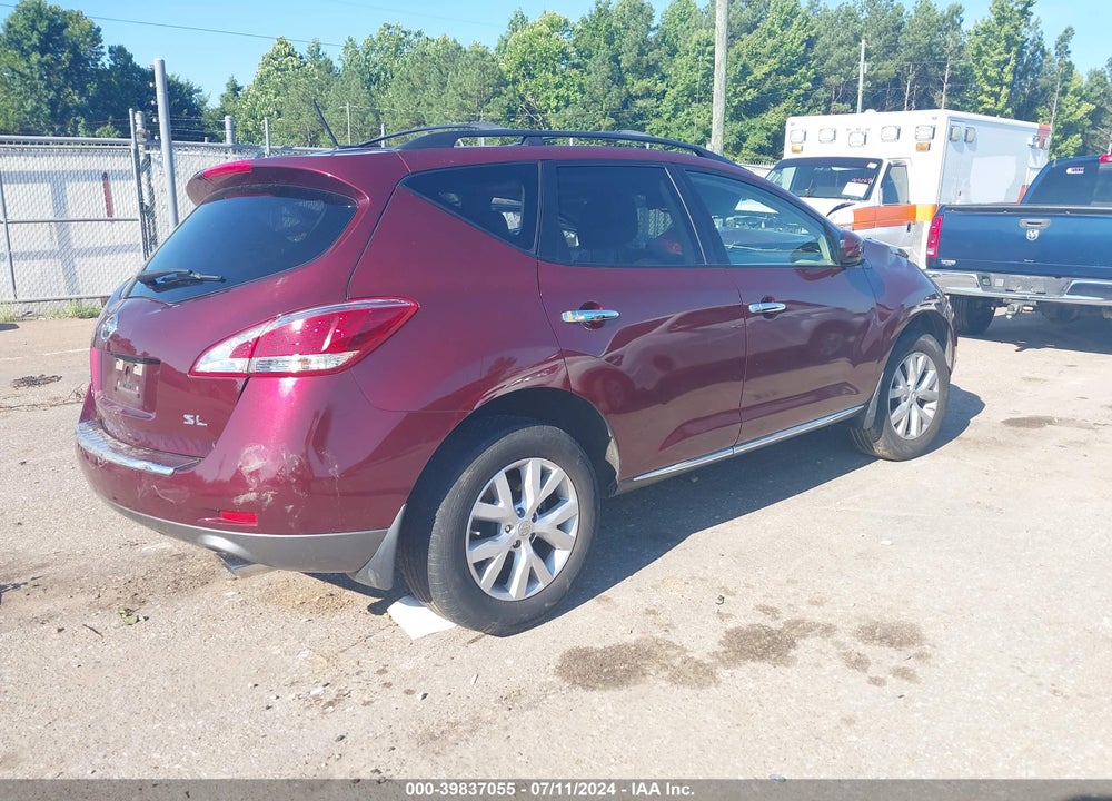 2011 NISSAN MURANO SL VIN: JN8AZ1MU9BW060988