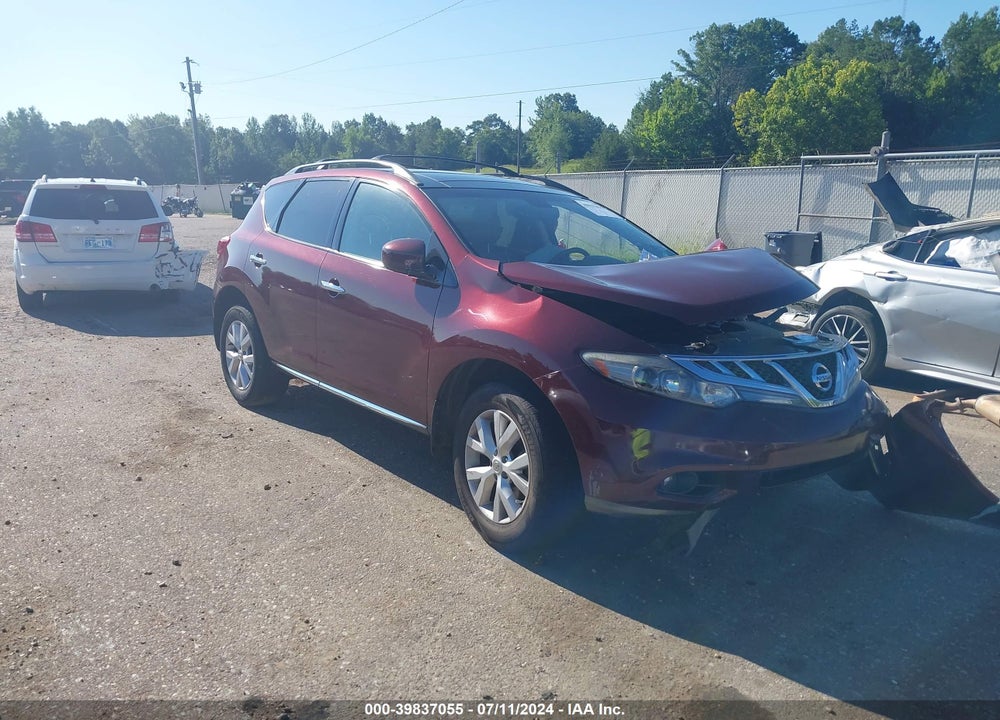 2011 NISSAN MURANO SL VIN: JN8AZ1MU9BW060988