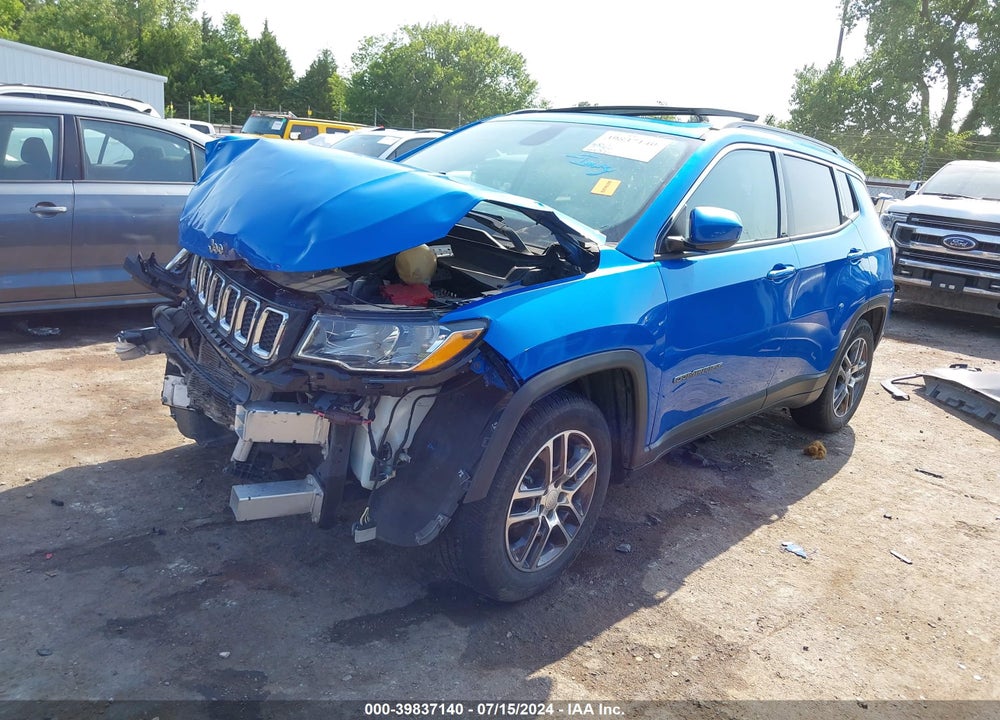 2019 JEEP COMPASS SUN AND WHEEL FWD VIN: 3C4NJCBB4KT730695