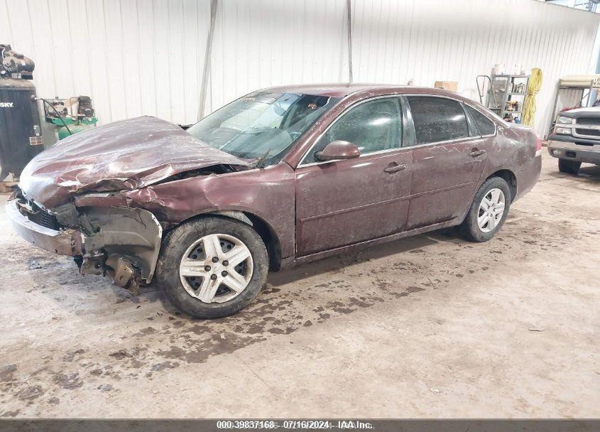 2007 CHEVROLET IMPALA LS VIN: 2G1WB55K079176549