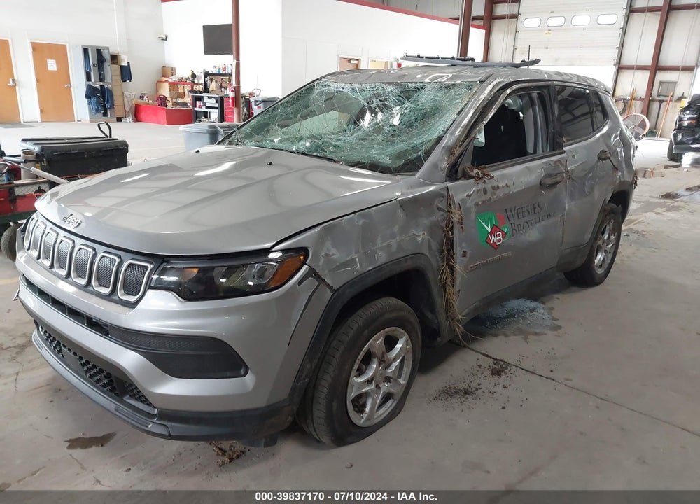 2022 JEEP COMPASS SPORT 4X4 VIN: 3C4NJDAB7NT117563