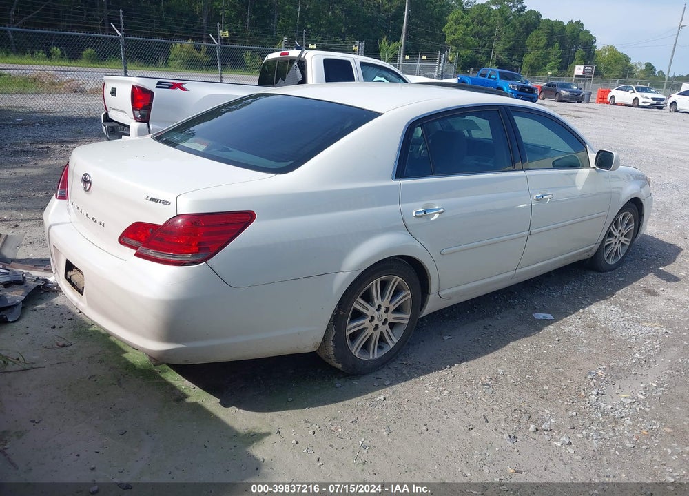 2008 TOYOTA AVALON LIMITED VIN: 4T1BK36B08U308203