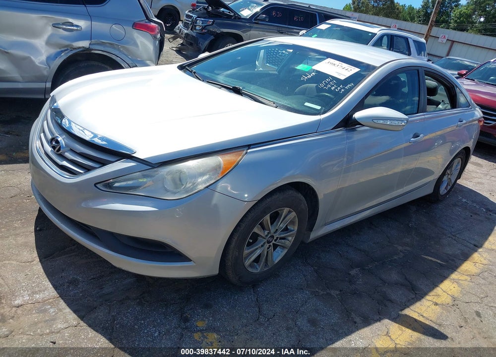 2014 HYUNDAI SONATA GLS VIN: 5NPEB4AC2EH843434