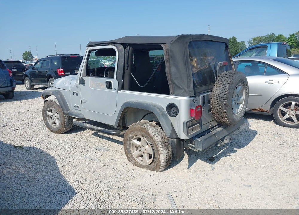 2005 JEEP WRANGLER X VIN: 1J4FA39S85P344049
