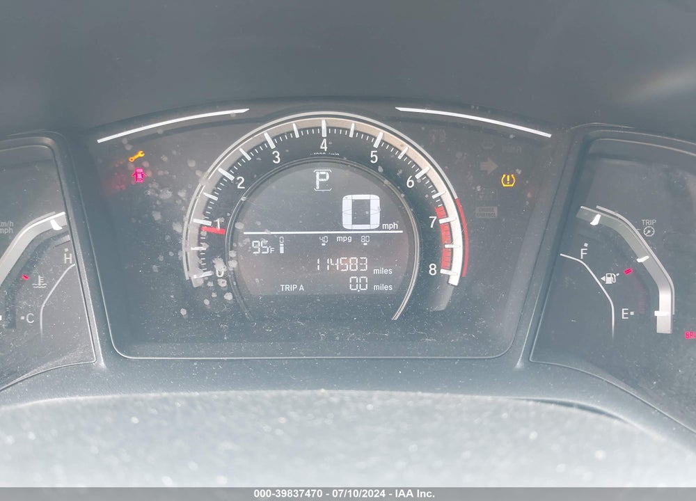 2017 HONDA CIVIC LX VIN: 19XFC2F5XHE043456