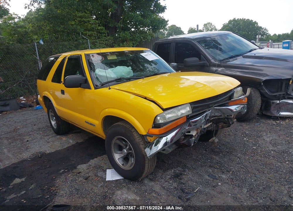 2003 CHEVROLET BLAZER LS VIN: 1GNCS18X73K144305