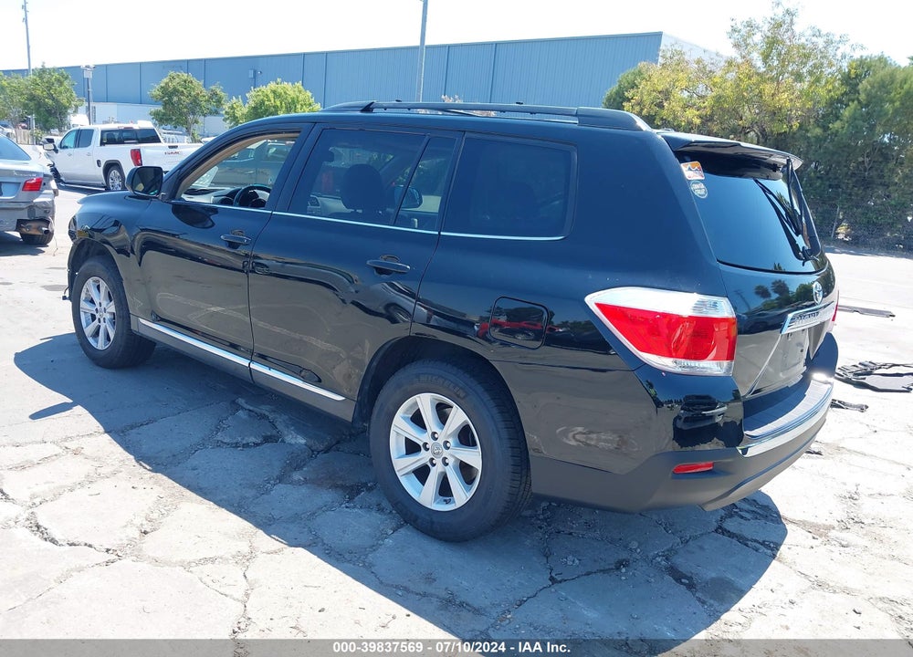 2012 TOYOTA HIGHLANDER SE V6 VIN: 5TDZK3EH8CS066895