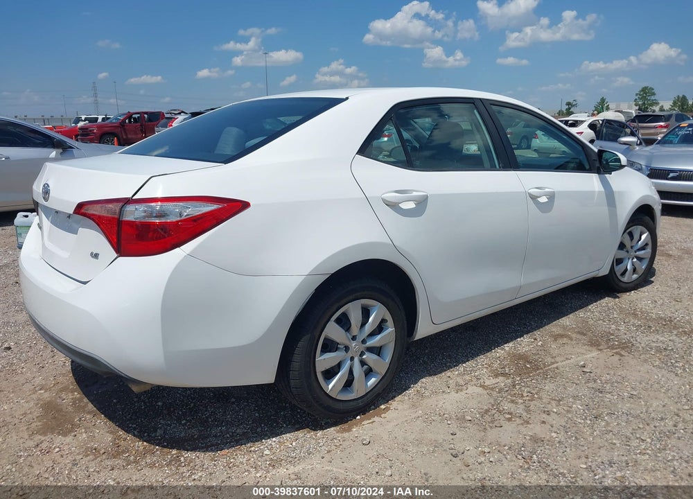 2016 TOYOTA COROLLA LE VIN: 5YFBURHE5GP510782