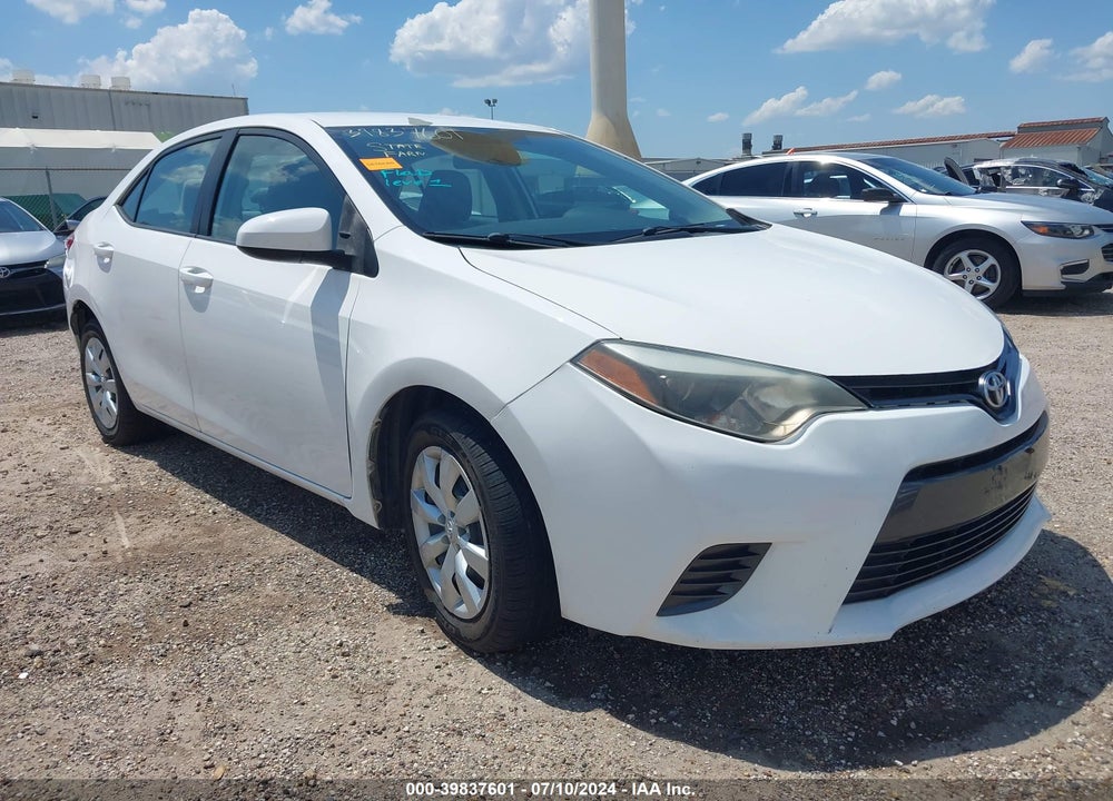 2016 TOYOTA COROLLA LE VIN: 5YFBURHE5GP510782