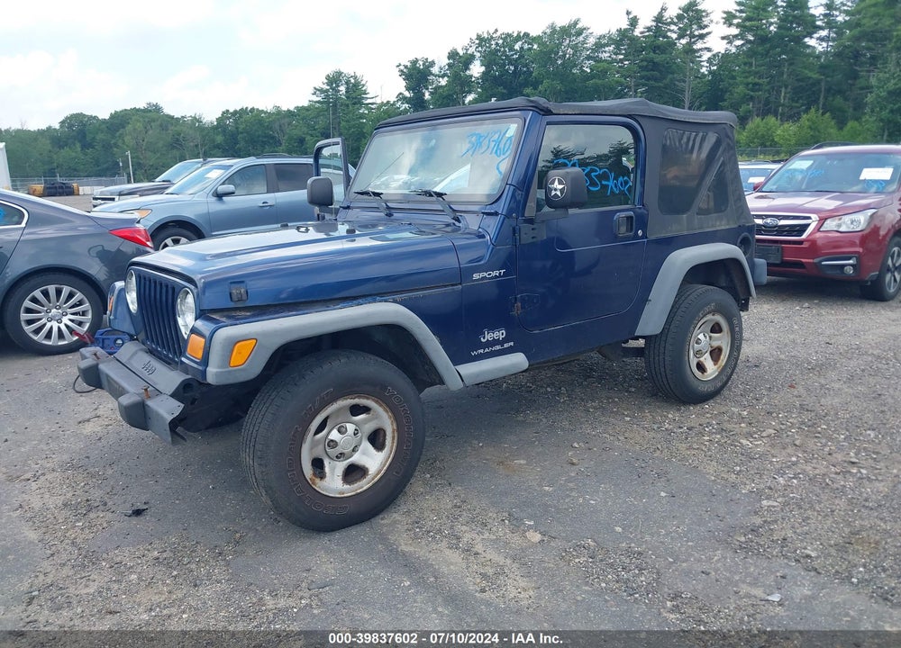 2003 JEEP WRANGLER SPORT VIN: 1J4FA49S13P351072