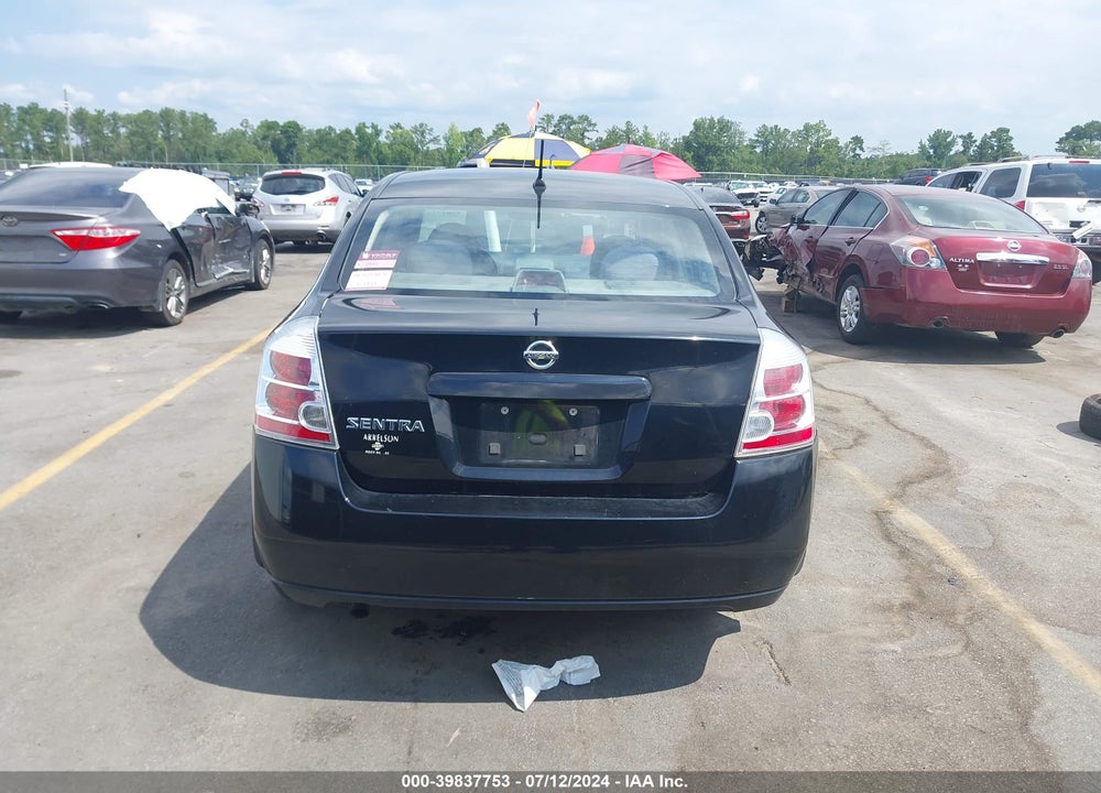 2008 NISSAN SENTRA 2.0 S VIN: 3N1AB61E28L700700