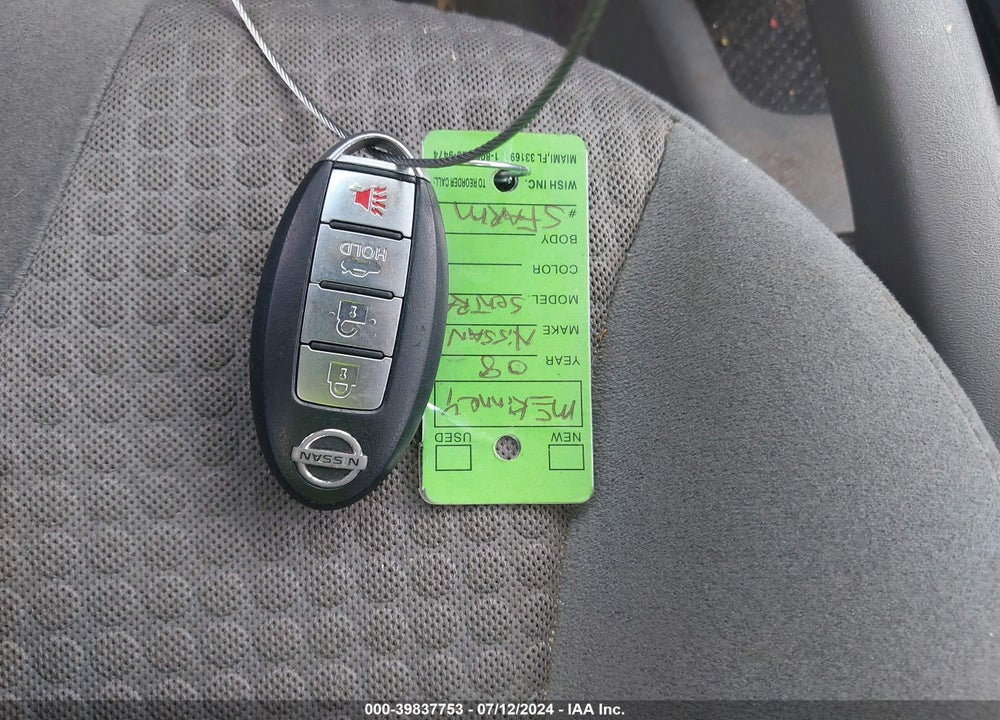 2008 NISSAN SENTRA 2.0 S VIN: 3N1AB61E28L700700