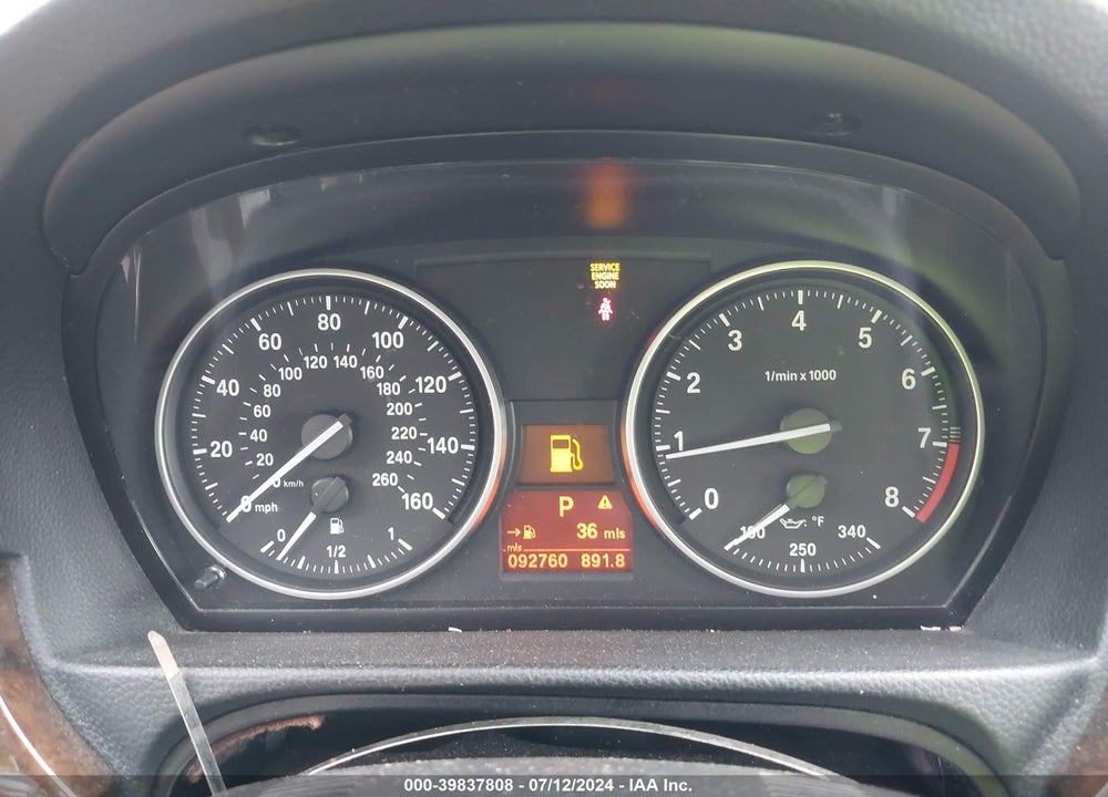 2008 BMW 328I VIN: WBAWL13578PX20491