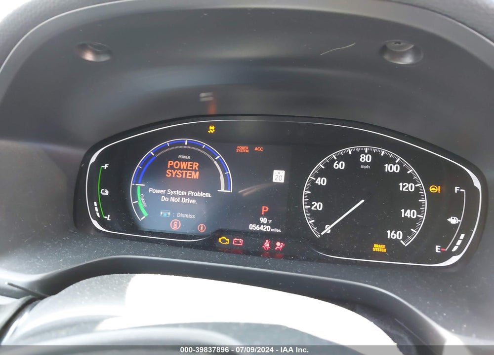 2019 HONDA INSIGHT TOURING VIN: 19XZE4F95KE010782